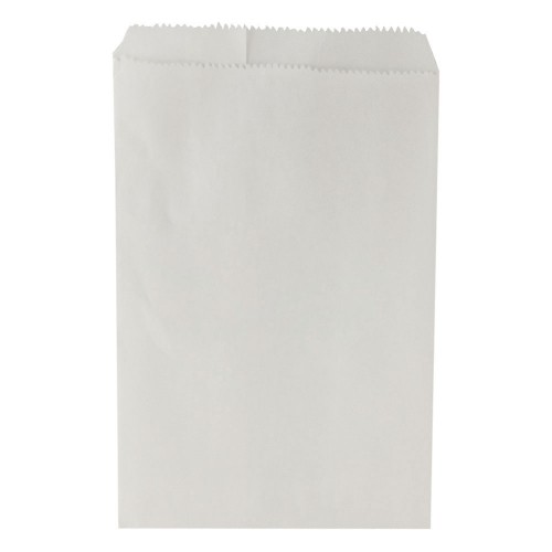 Candy Buffet or Merchandise  Bags 5x7 " 100 Lightweight White Paper Bags 