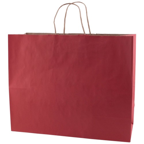 SOLID TINTED KRAFT SHOPPING BAGS
